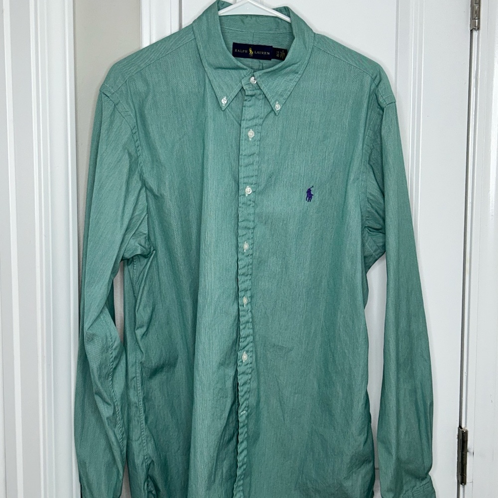 Ralph Lauren Polo Long Sleeve Shirt – Men’s XL – Teal